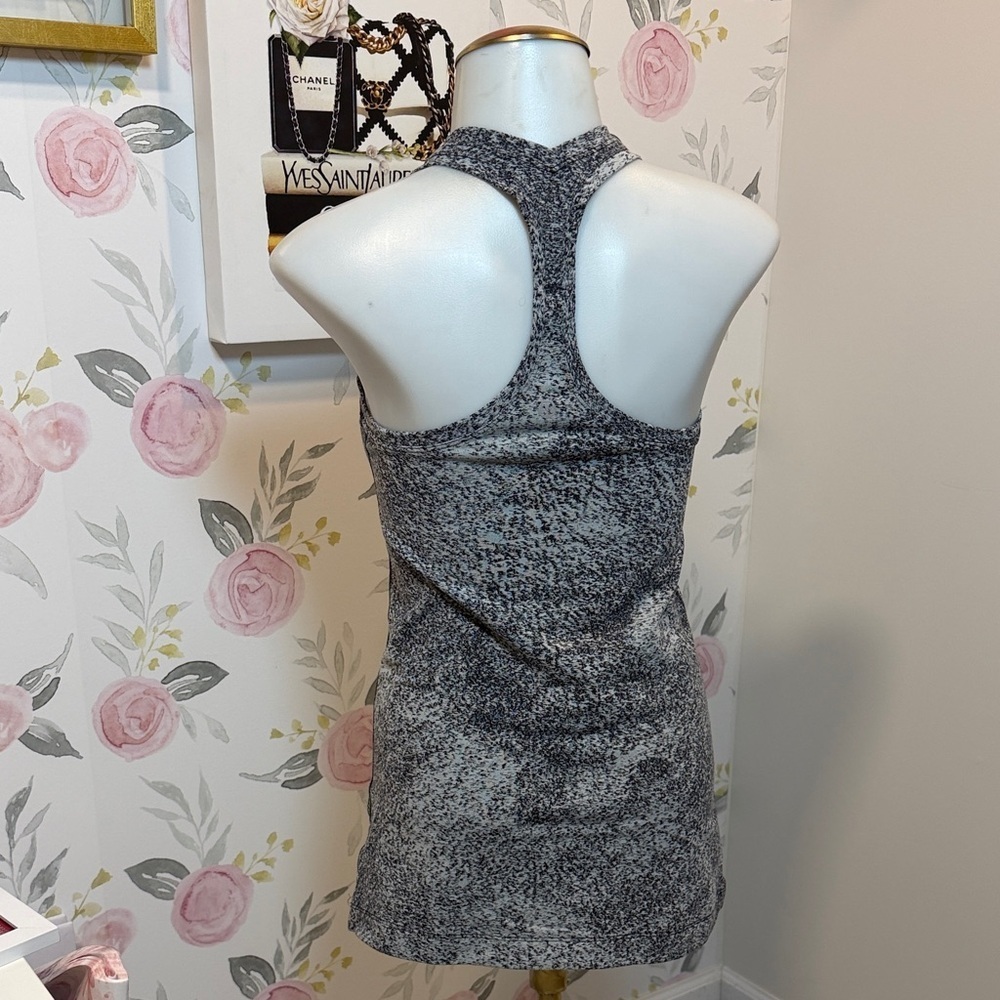 Lululemon Cool Racerback II Luon Spray JacquardWhite Black